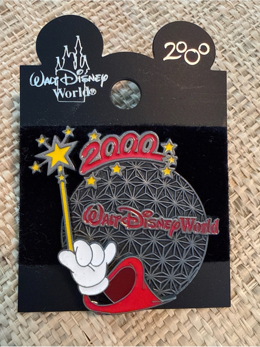Walt Disney World 2000 Sorcerer Mickey's Arm With Wand Pin Vintage Y2K